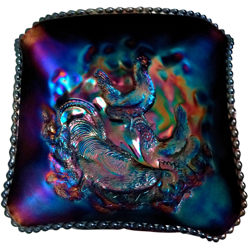 Download Dugan Farmyard Purple Diamond Bowl: Carnival Glass Showcase Yellowimages Mockups