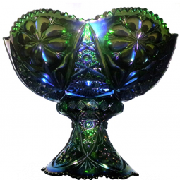 Emerald Glass Candy Dish