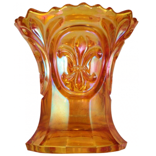 Joseph Inwald Czech Republic Fleur De Lis Large Marigold Vase