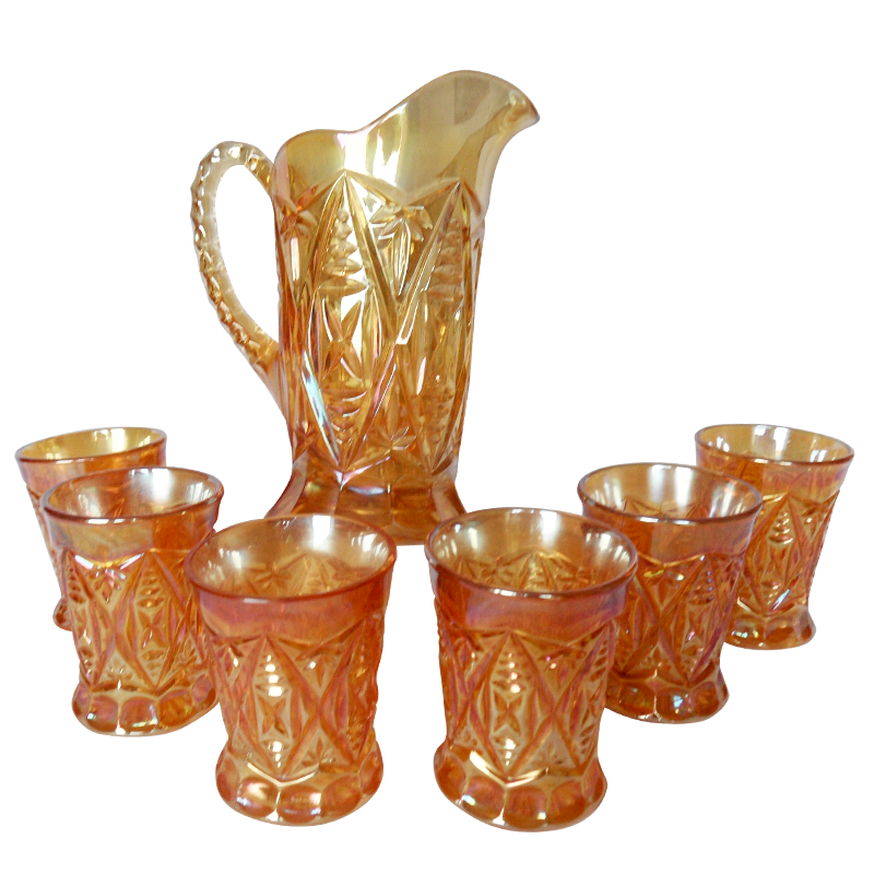 Download Brockwitz Germany Diamond Cut Shields Marigold Water Set ... Yellowimages Mockups
