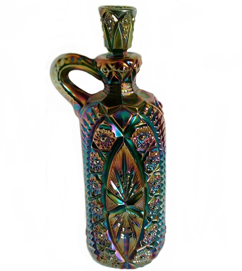 Cambridge Nearcut No. 2696 Wheat Sheaf No. 131 Green 32 ounce Whiskey