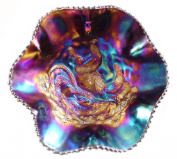 Dugan Farmyard Purple Six-Ruffle Bowl