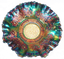 Fenton Orange Tree 3-in-1 Edge Electric Blue Bowl
