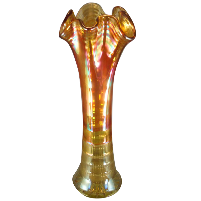 Download Imperial Ripple Yellow Standard Size Vase: Carnival Glass ... Yellowimages Mockups