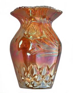 Riihimaki Finland Western Thistle Marigold Whimsey Vase