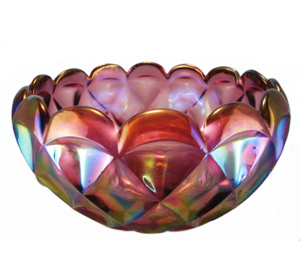 Eda Sweden Svea Purple Giant Rosebowl: Carnival Glass Showcase